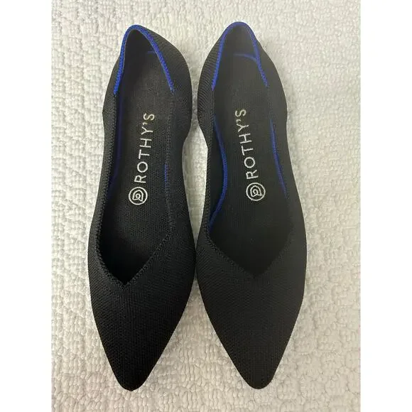Rothy’s The Pointe Flats, Black, 8.5 W - Picture 5 of 7